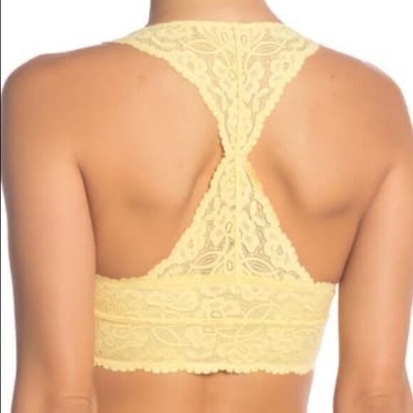 Free People Galloon Lace Racerback Bralette NWT - Picture 3 of 4